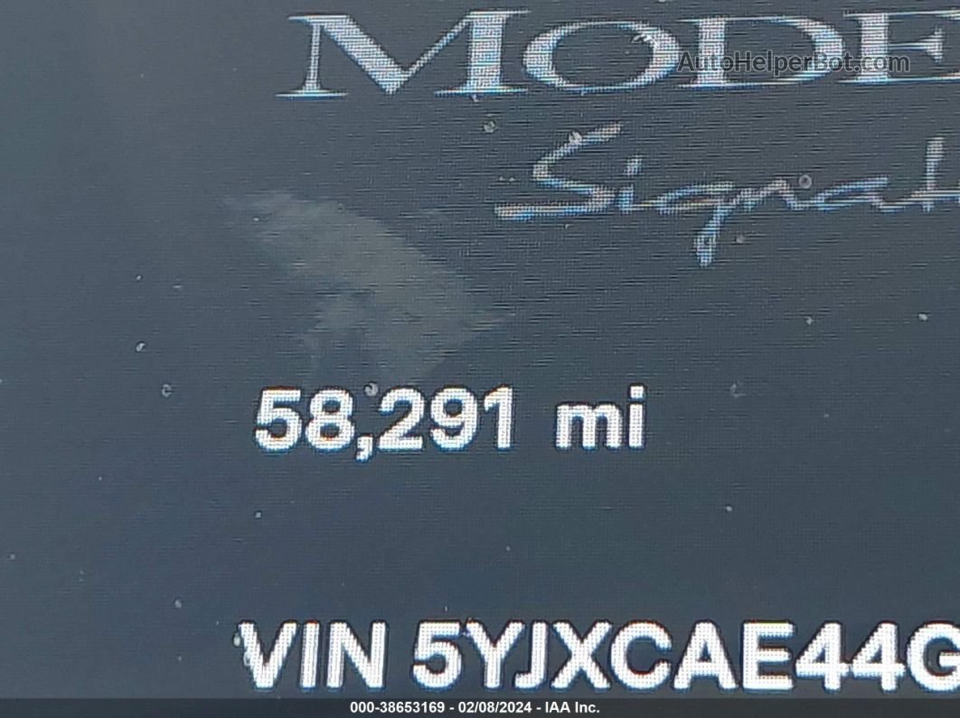 2016 Tesla Model X 60d/p100d/p90d Серый vin: 5YJXCAE44GFS00172
