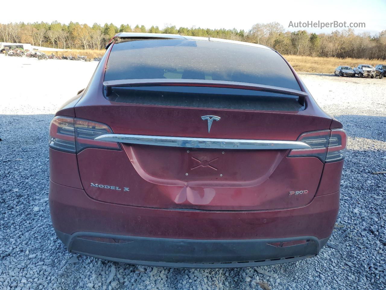 2016 Tesla Model X  Red vin: 5YJXCAE44GFS00639