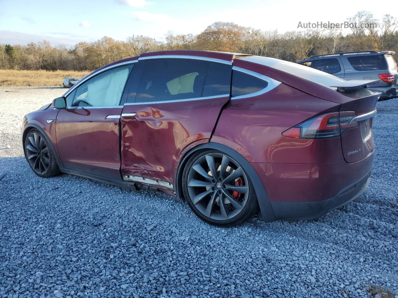 2016 Tesla Model X  Red vin: 5YJXCAE44GFS00639