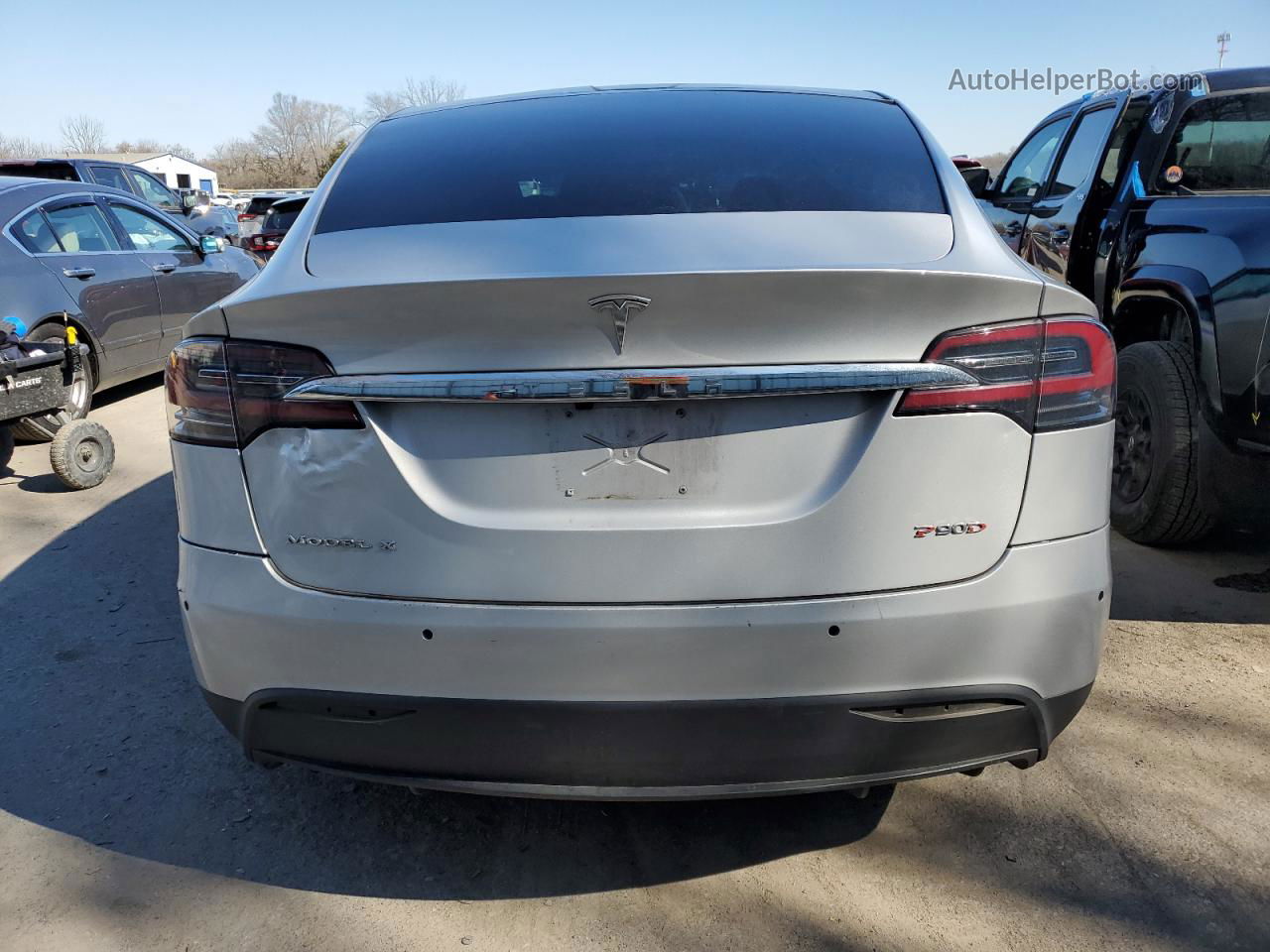 2016 Tesla Model X  Silver vin: 5YJXCAE45GF003771