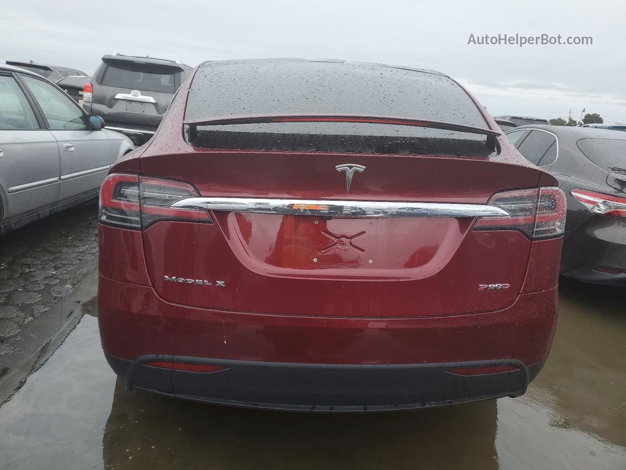 2016 Tesla Model X  Red vin: 5YJXCAE45GFS00262