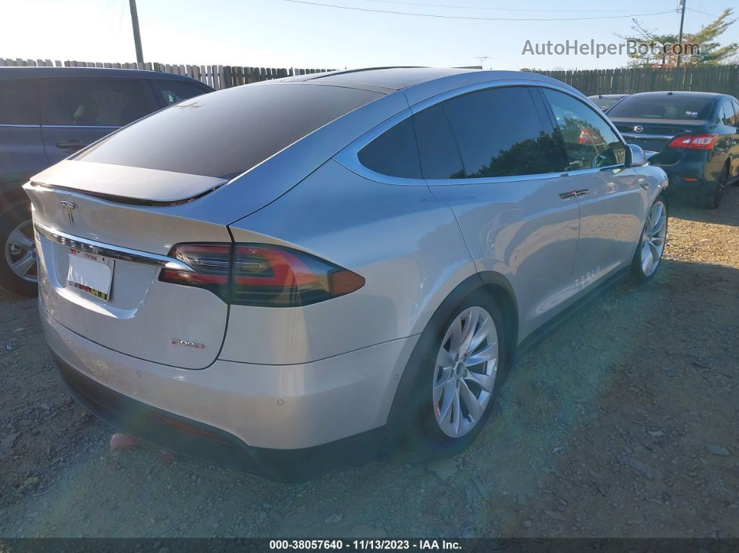 2016 Tesla Model X 60d/p100d/p90d Silver vin: 5YJXCAE46GFS00920