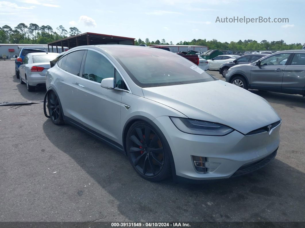 2016 Tesla Model X 60d/p100d/p90d Silver vin: 5YJXCAE47GF003898