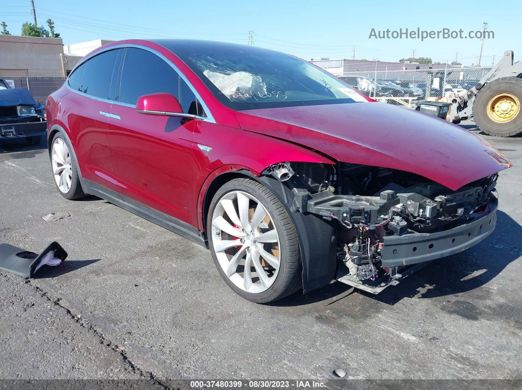 2016 Tesla Model X P90d/60d/p100d Red vin: 5YJXCAE47GFS00392