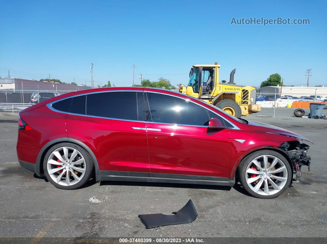 2016 Tesla Model X P90d/60d/p100d Красный vin: 5YJXCAE47GFS00392