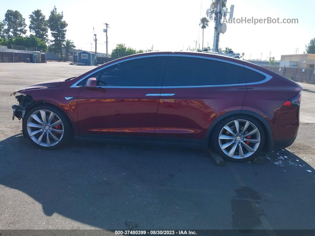 2016 Tesla Model X P90d/60d/p100d Red vin: 5YJXCAE47GFS00392