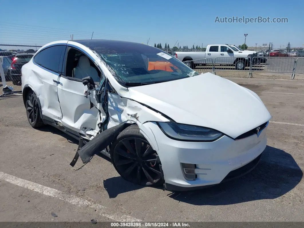 2016 Tesla Model X 60d/p100d/p90d White vin: 5YJXCAE48GF003103