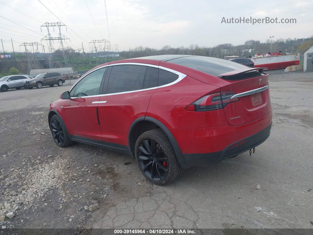 2016 Tesla Model X 60d/p100d/p90d Red vin: 5YJXCAE48GF003876