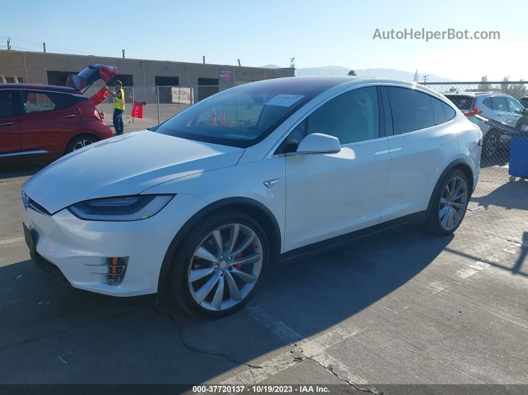 2016 Tesla Model X P90d/60d/p100d White vin: 5YJXCAE49GF000906