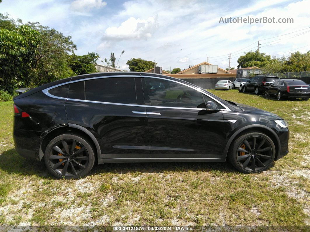 2016 Tesla Model X 60d/p100d/p90d Black vin: 5YJXCAE4XGF002552