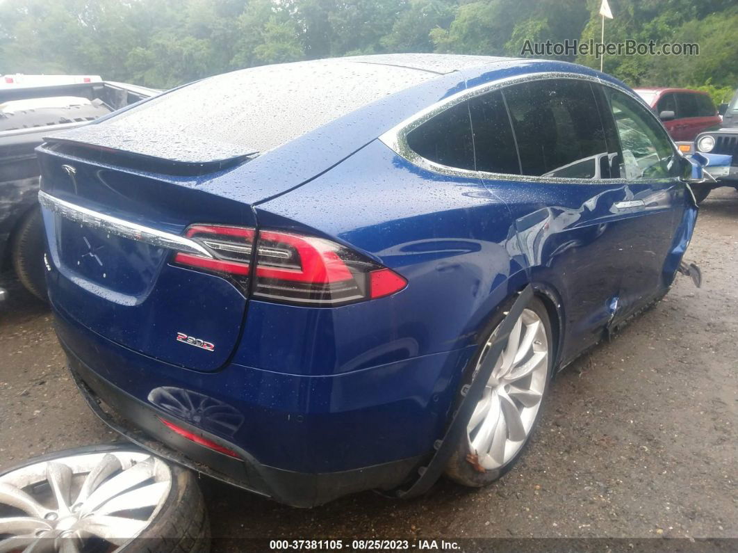 2016 Tesla Model X P90d/60d/p100d Синий vin: 5YJXCAE4XGFS00032