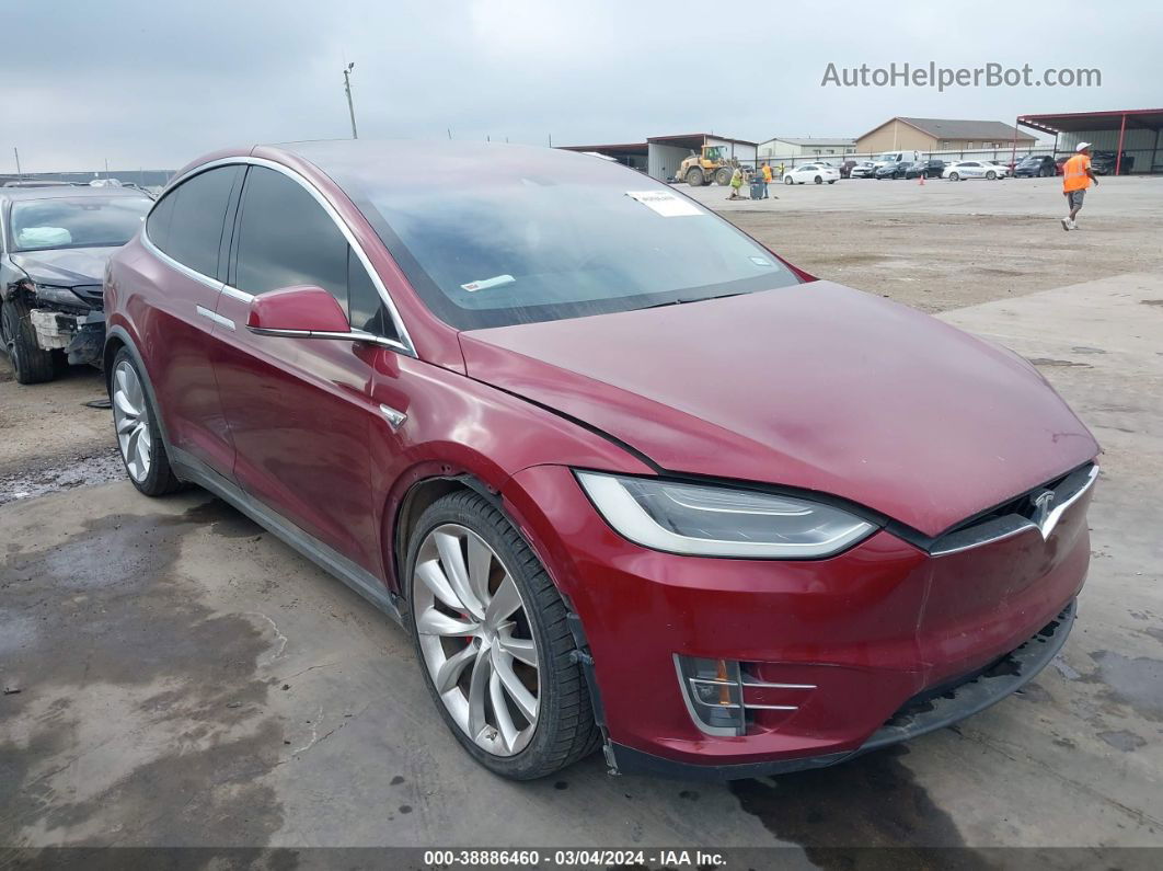 2016 Tesla Model X 60d/p100d/p90d Красный vin: 5YJXCAE4XGFS00046