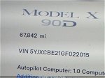 2016 Tesla Model X 60d/70d/75d/90d/p100d Blue vin: 5YJXCBE21GF022015