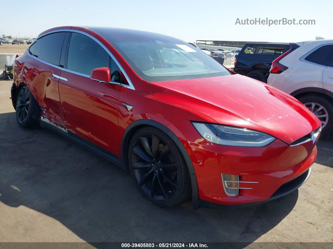 2016 Tesla Model X 60d/70d/75d/90d/p100d Maroon vin: 5YJXCBE21GF027862