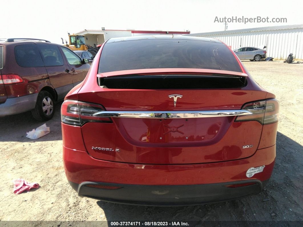 2016 Tesla Model X 70d/90d/75d/60d/p100d Red vin: 5YJXCBE21GF029269