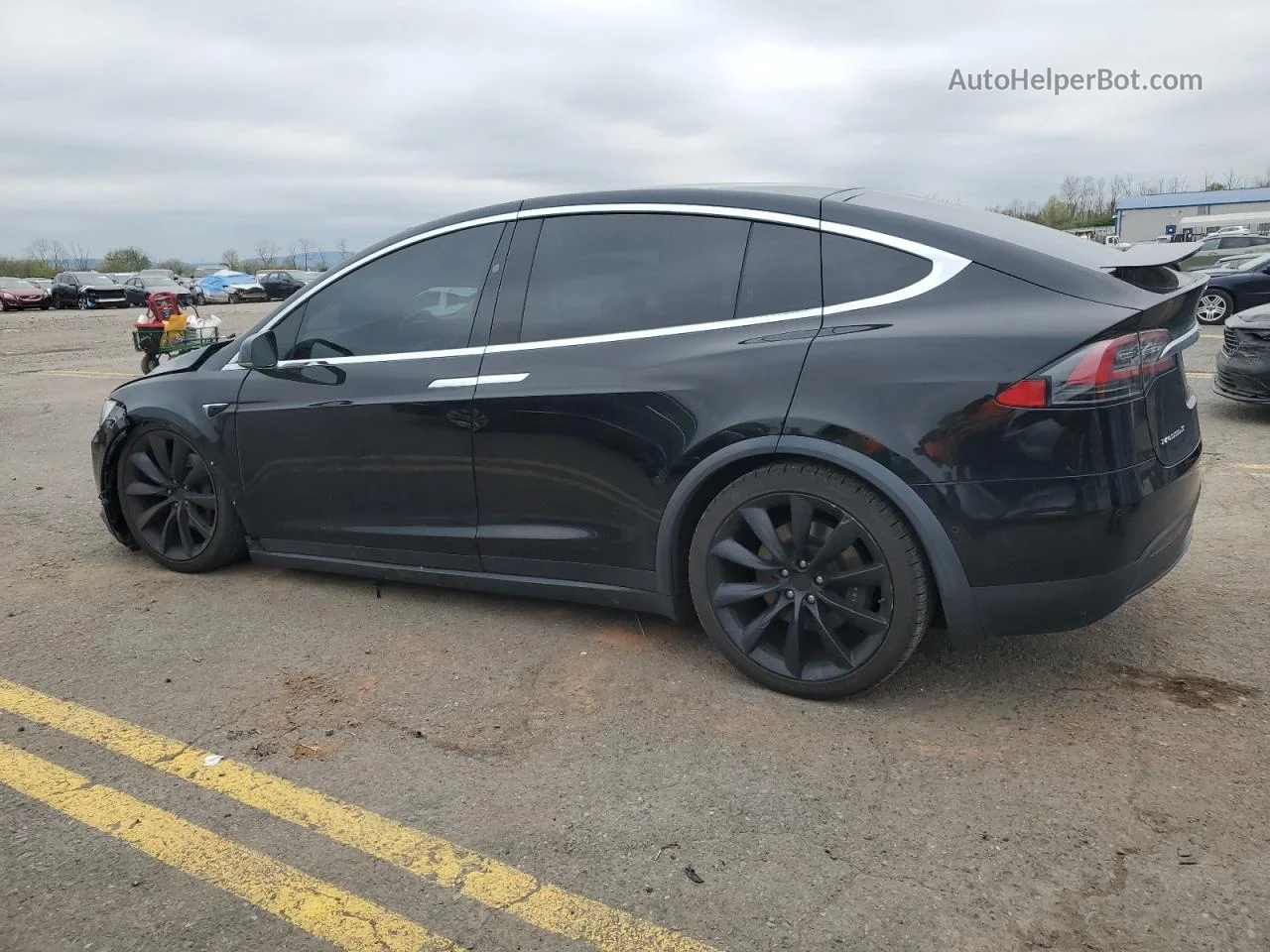 2018 Tesla Model X  Black vin: 5YJXCBE21JF121179