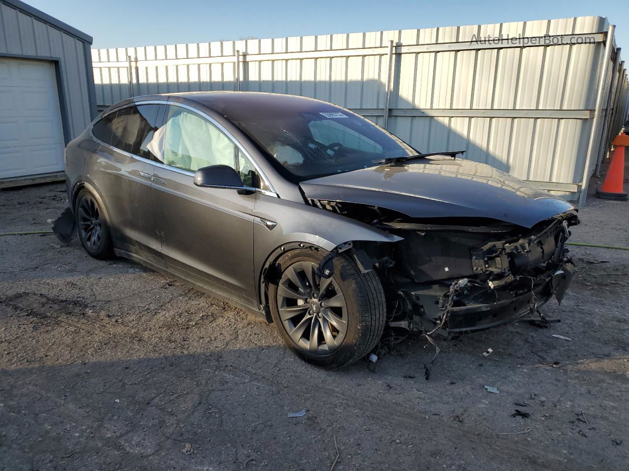 2018 Tesla Model X  Gray vin: 5YJXCBE21JF123479