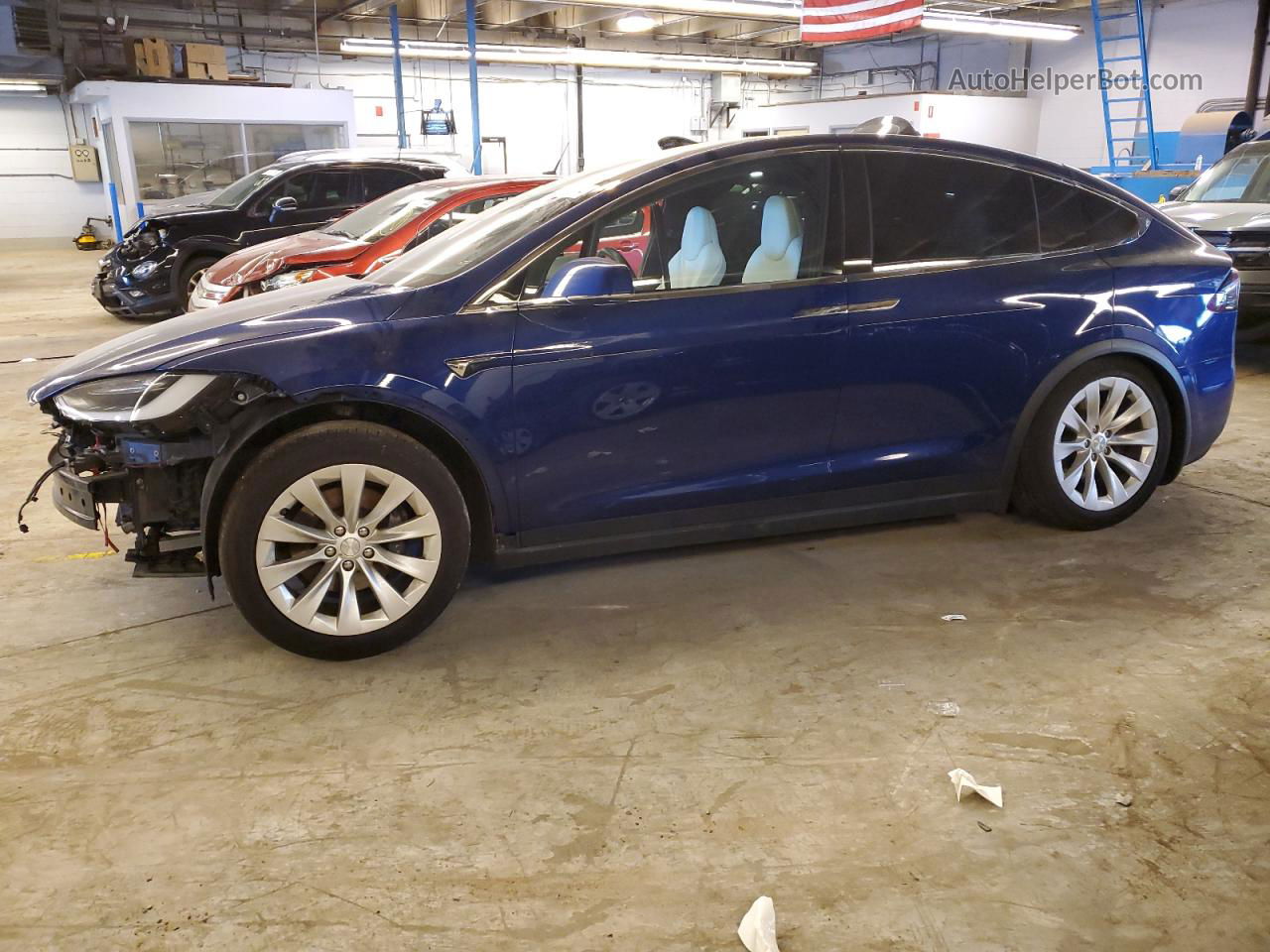 2018 Tesla Model X  Blue vin: 5YJXCBE21JF142646