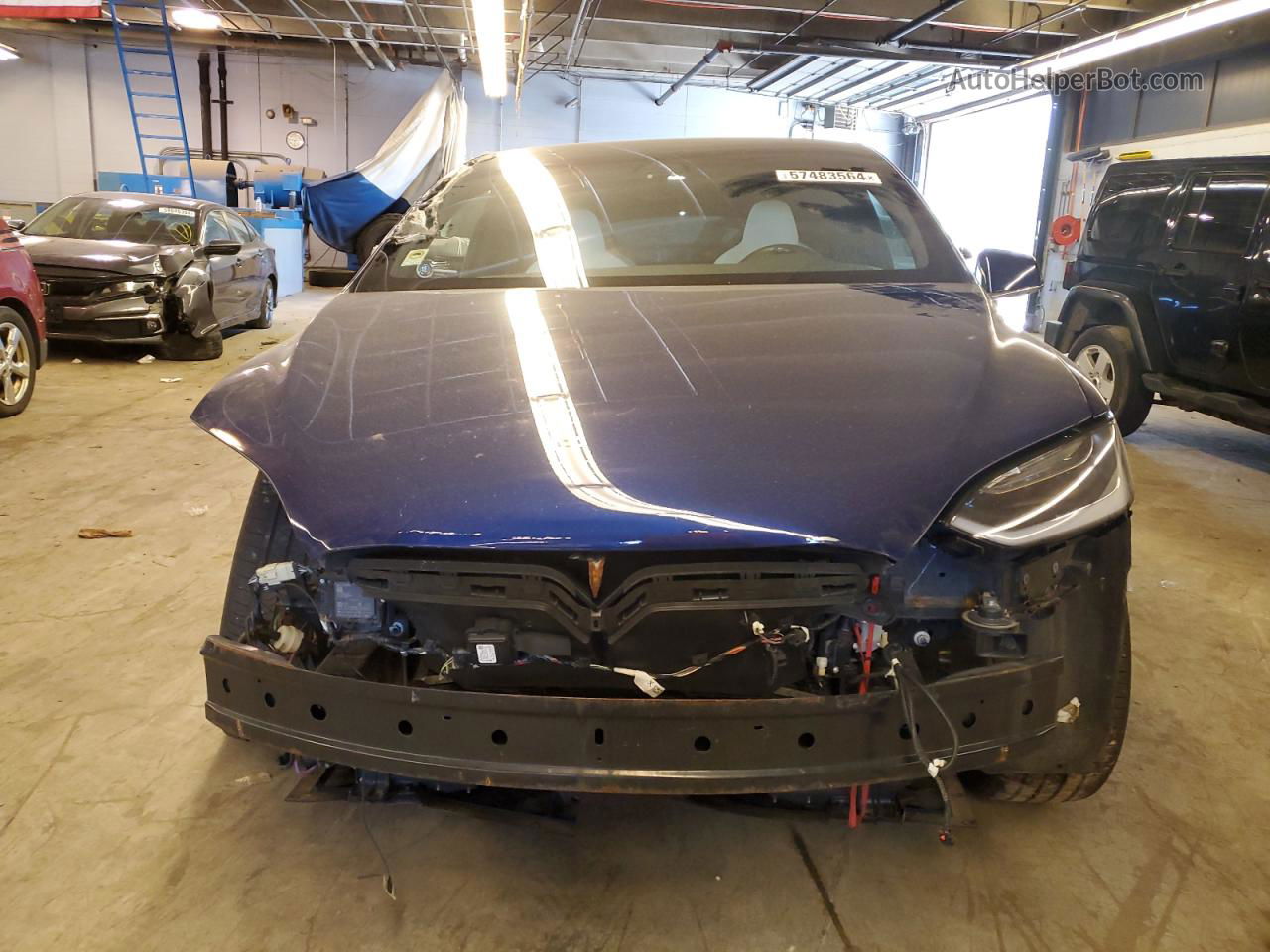 2018 Tesla Model X  Blue vin: 5YJXCBE21JF142646