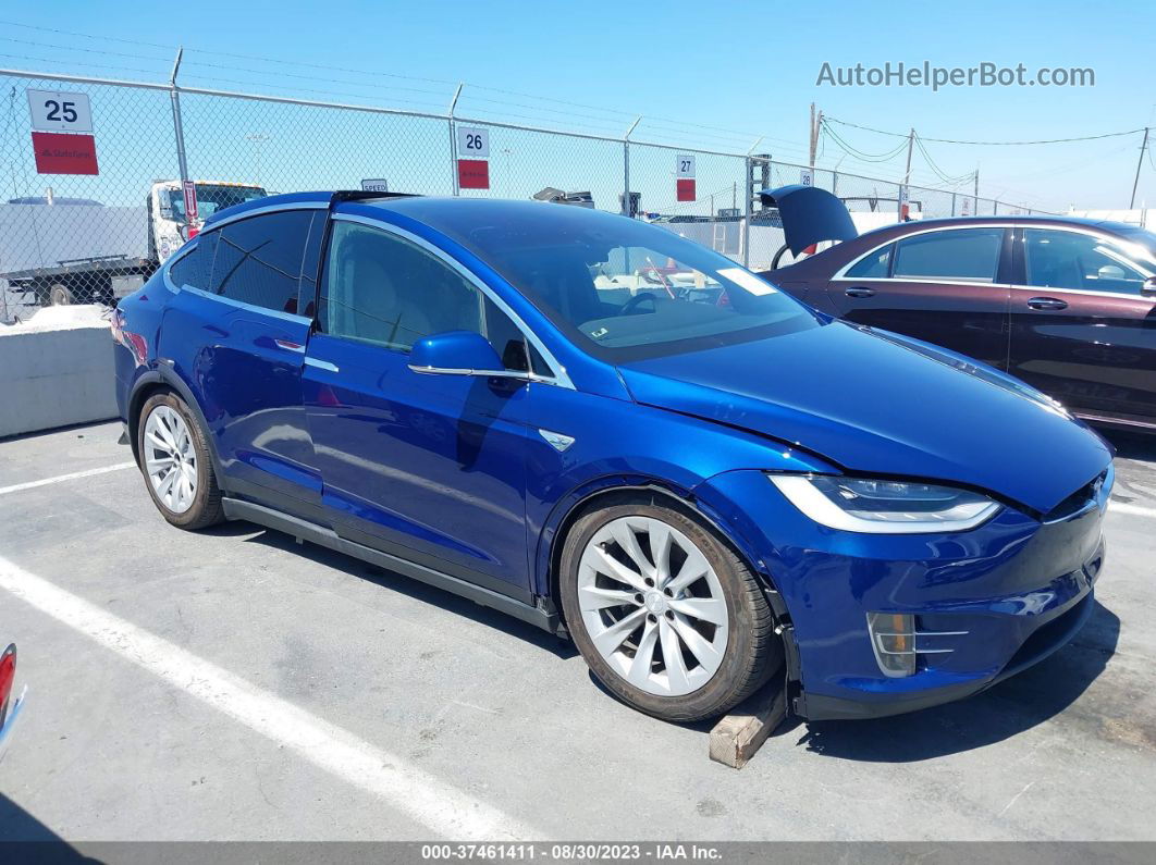 2016 Tesla Model X 70d/90d/75d/60d/p100d Blue vin: 5YJXCBE22GF002663