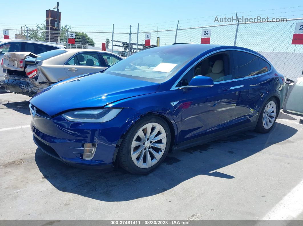 2016 Tesla Model X 70d/90d/75d/60d/p100d Blue vin: 5YJXCBE22GF002663