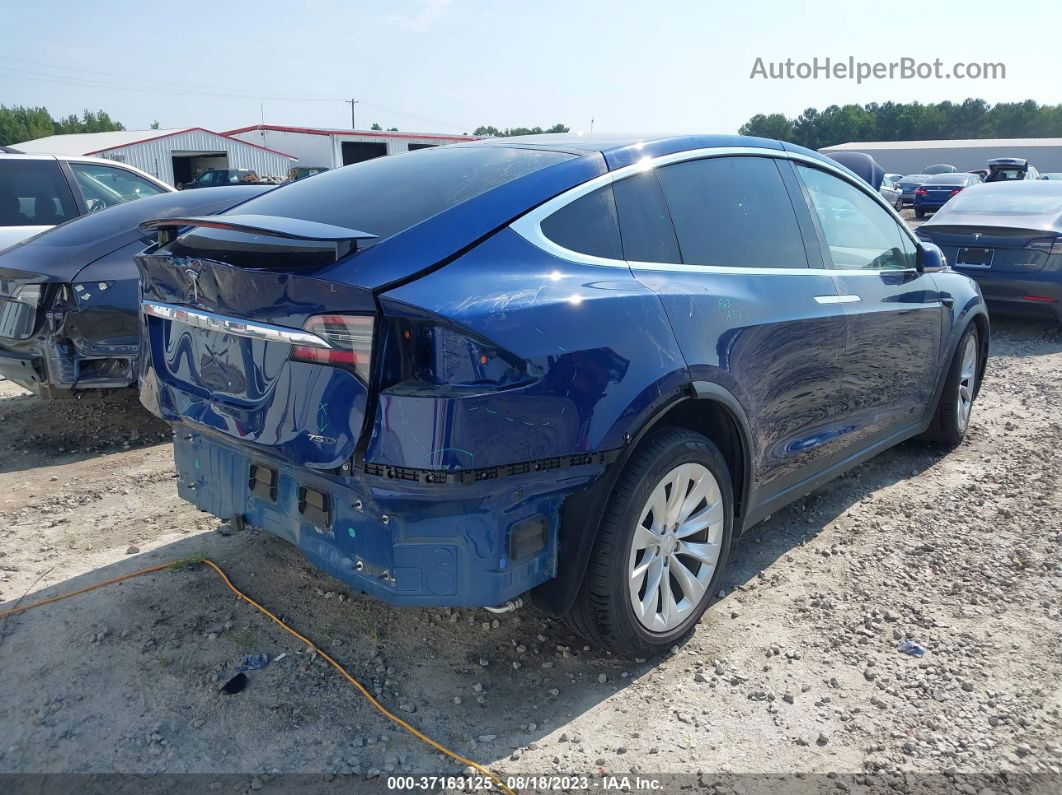 2016 Tesla Model X 70d/90d/75d/60d/p100d Синий vin: 5YJXCBE22GF027904