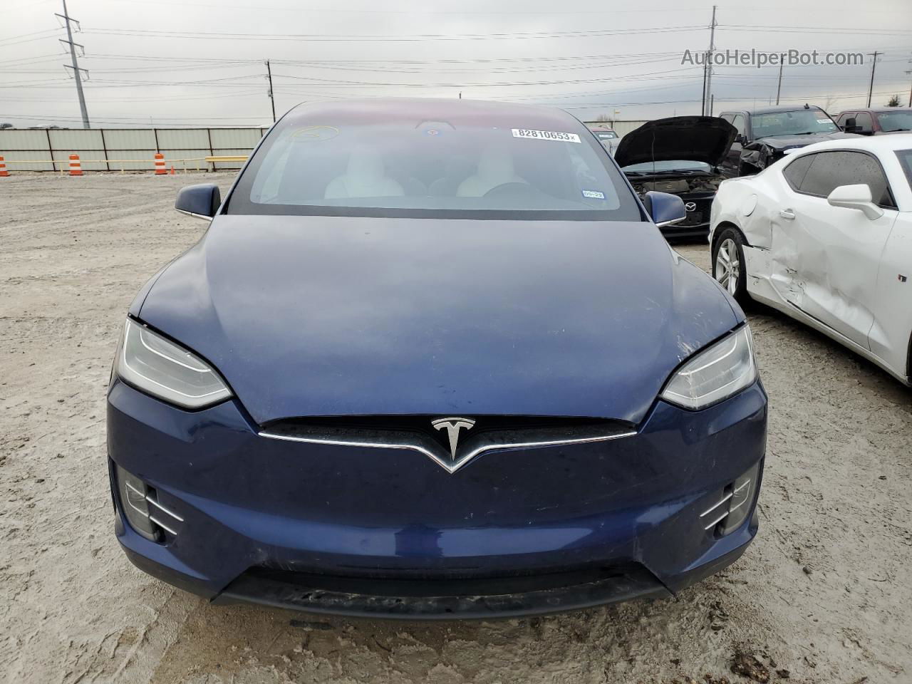 2018 Tesla Model X  Blue vin: 5YJXCBE22JF138296