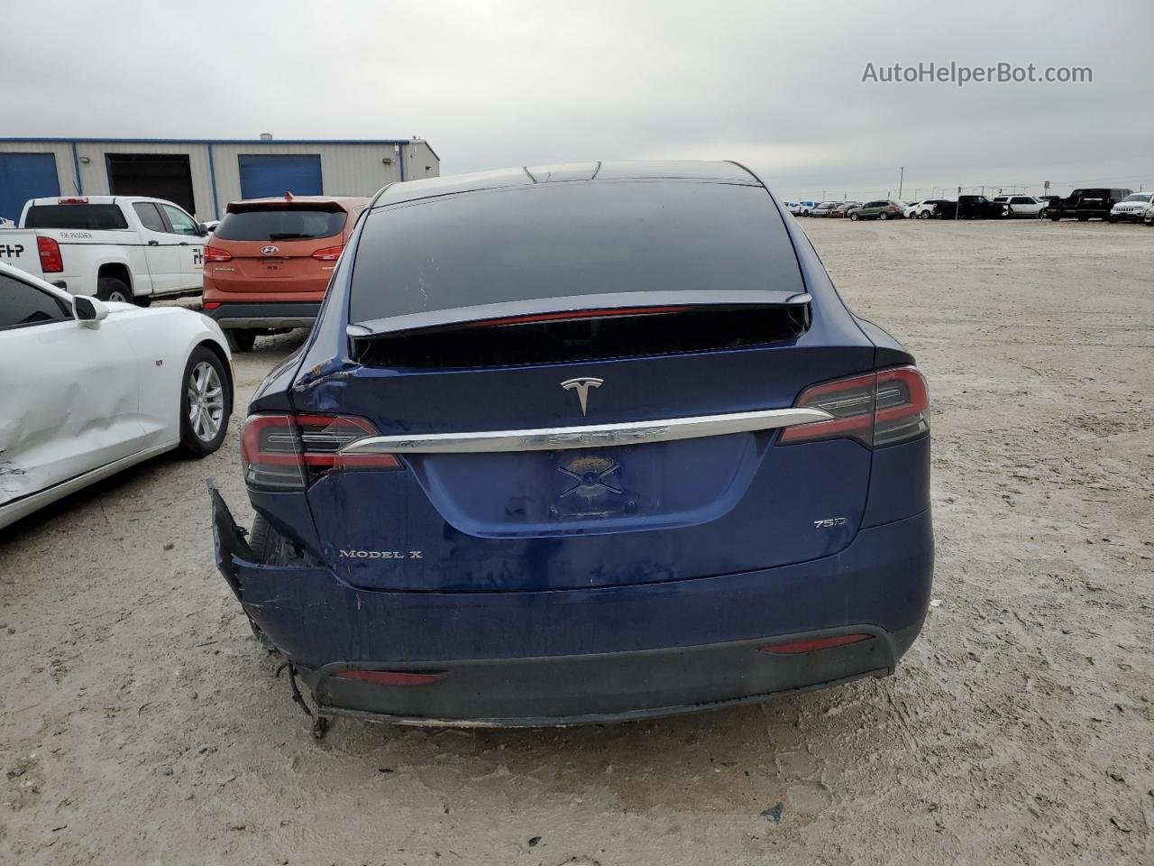 2018 Tesla Model X  Blue vin: 5YJXCBE22JF138296