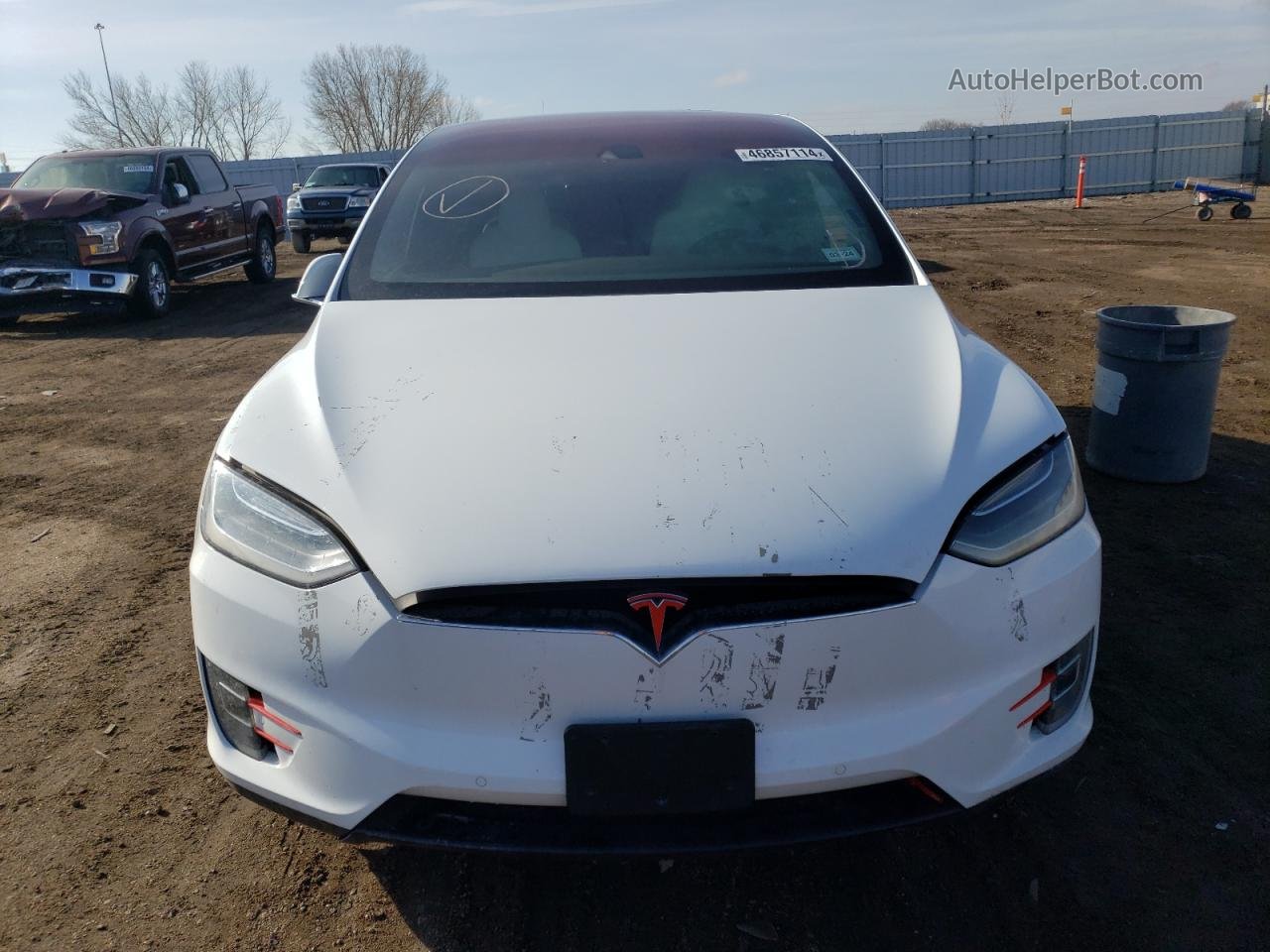 2016 Tesla Model X Белый vin: 5YJXCBE24GF014653