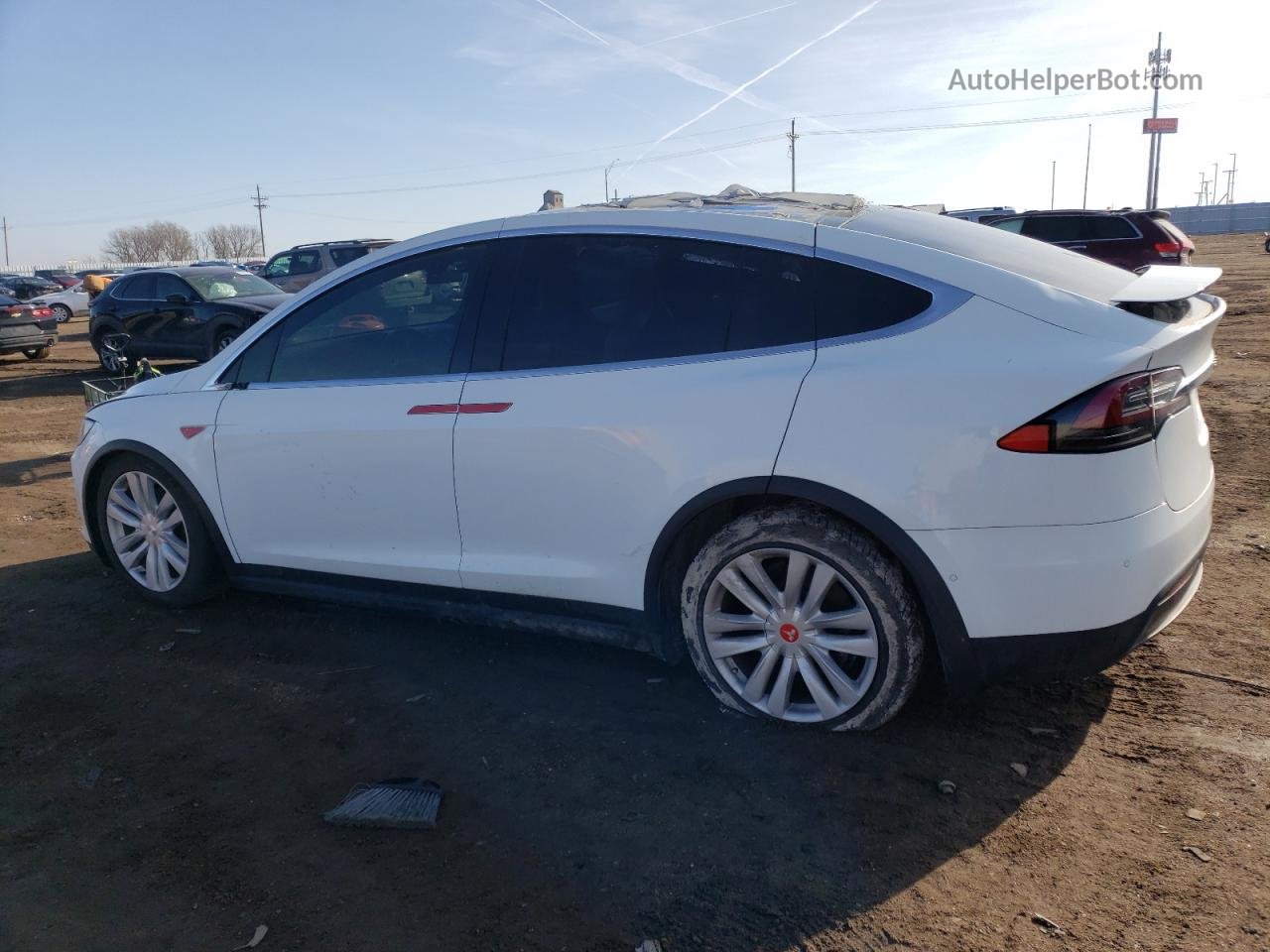 2016 Tesla Model X White vin: 5YJXCBE24GF014653