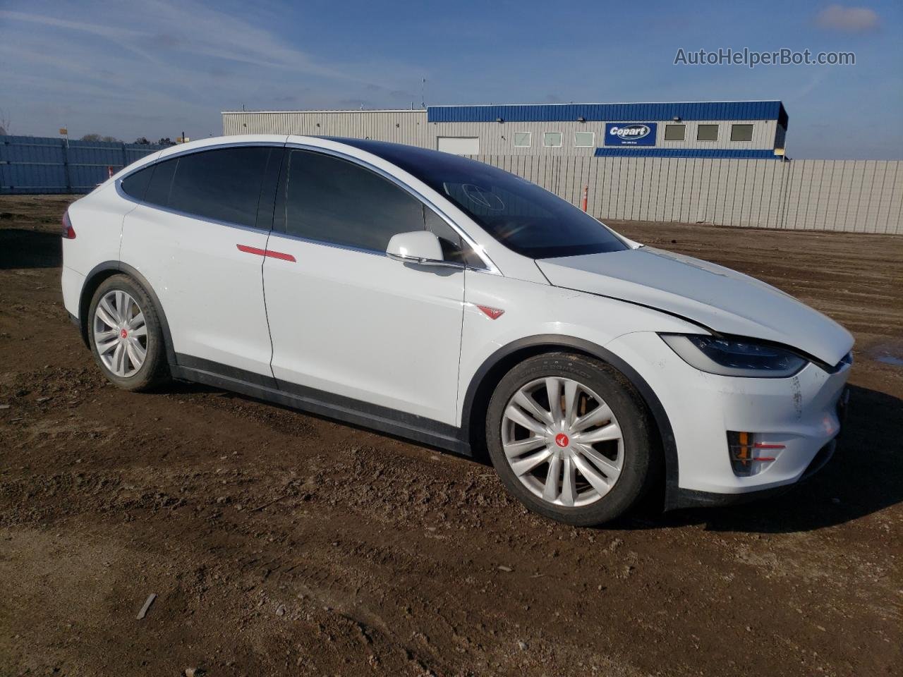 2016 Tesla Model X Белый vin: 5YJXCBE24GF014653