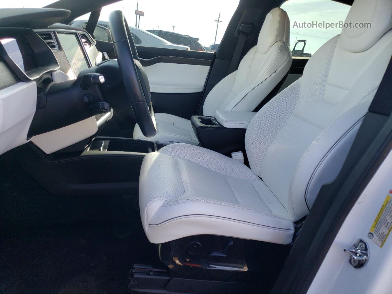 2016 Tesla Model X White vin: 5YJXCBE24GF014653