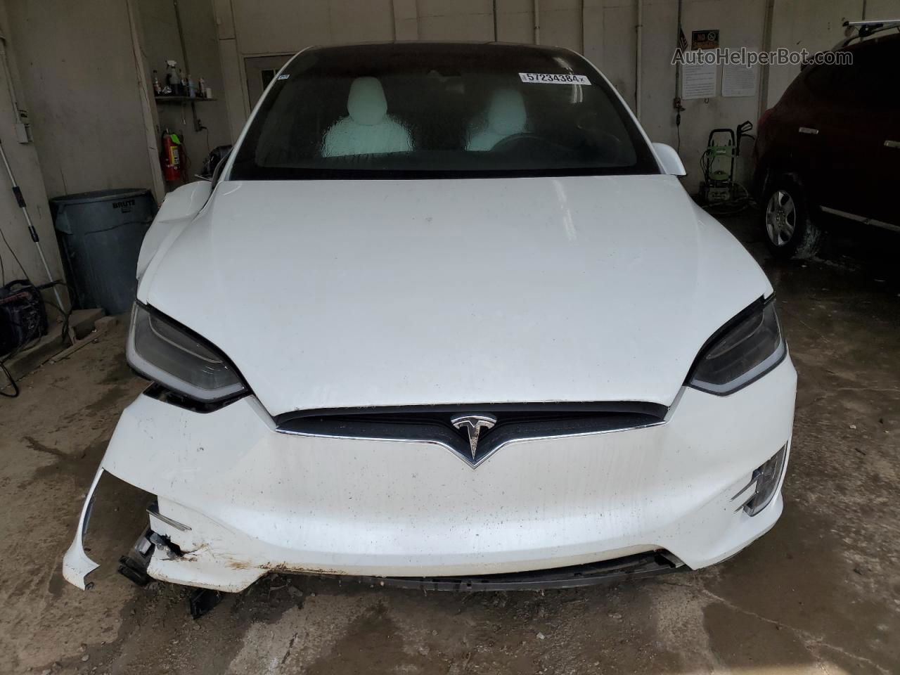 2016 Tesla Model X  White vin: 5YJXCBE24GF015236