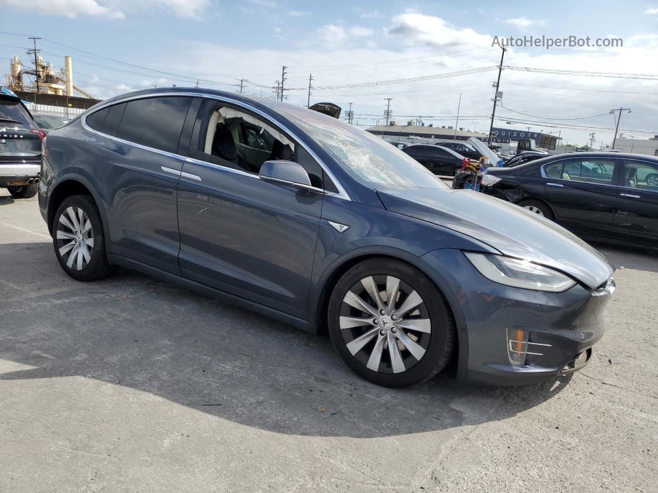 2016 Tesla Model X  Gray vin: 5YJXCBE24GF017682