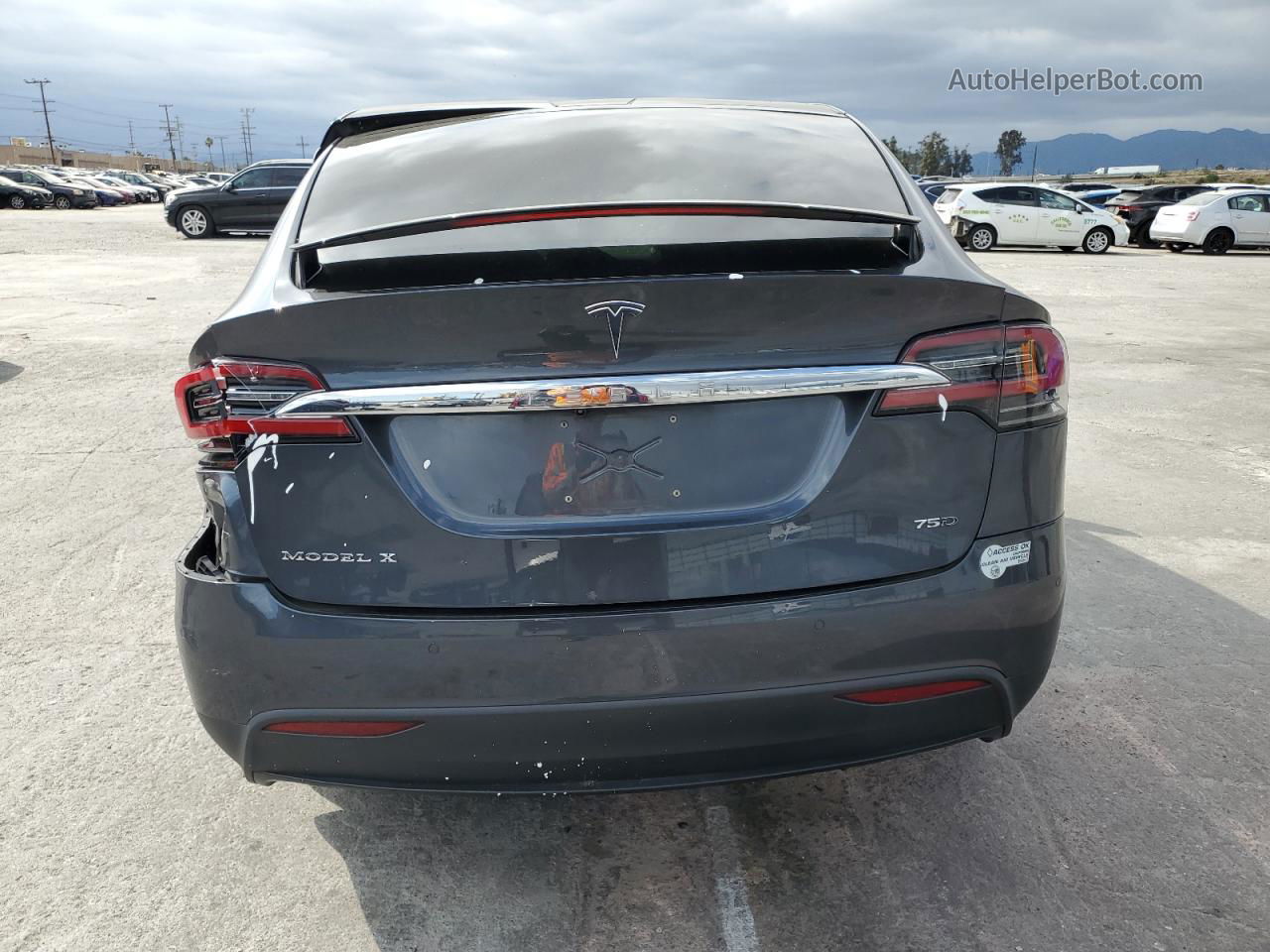 2016 Tesla Model X  Gray vin: 5YJXCBE24GF017682