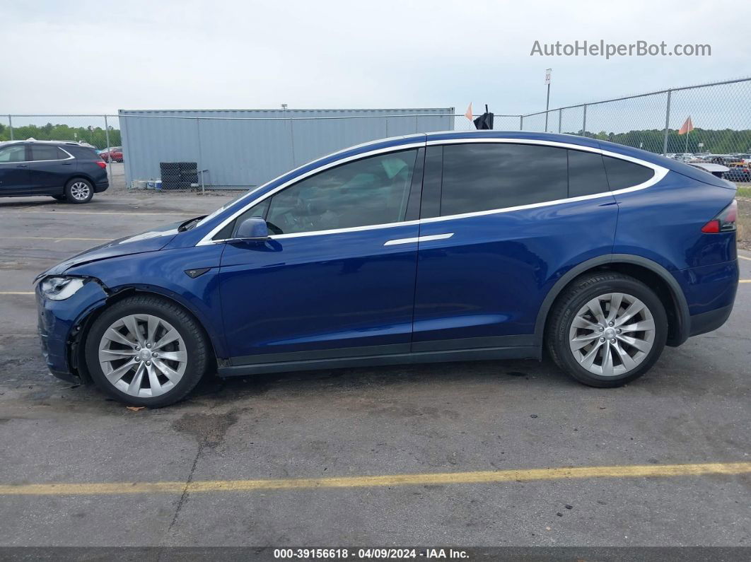 2016 Tesla Model X 60d/70d/75d/90d/p100d Blue vin: 5YJXCBE25GF012278