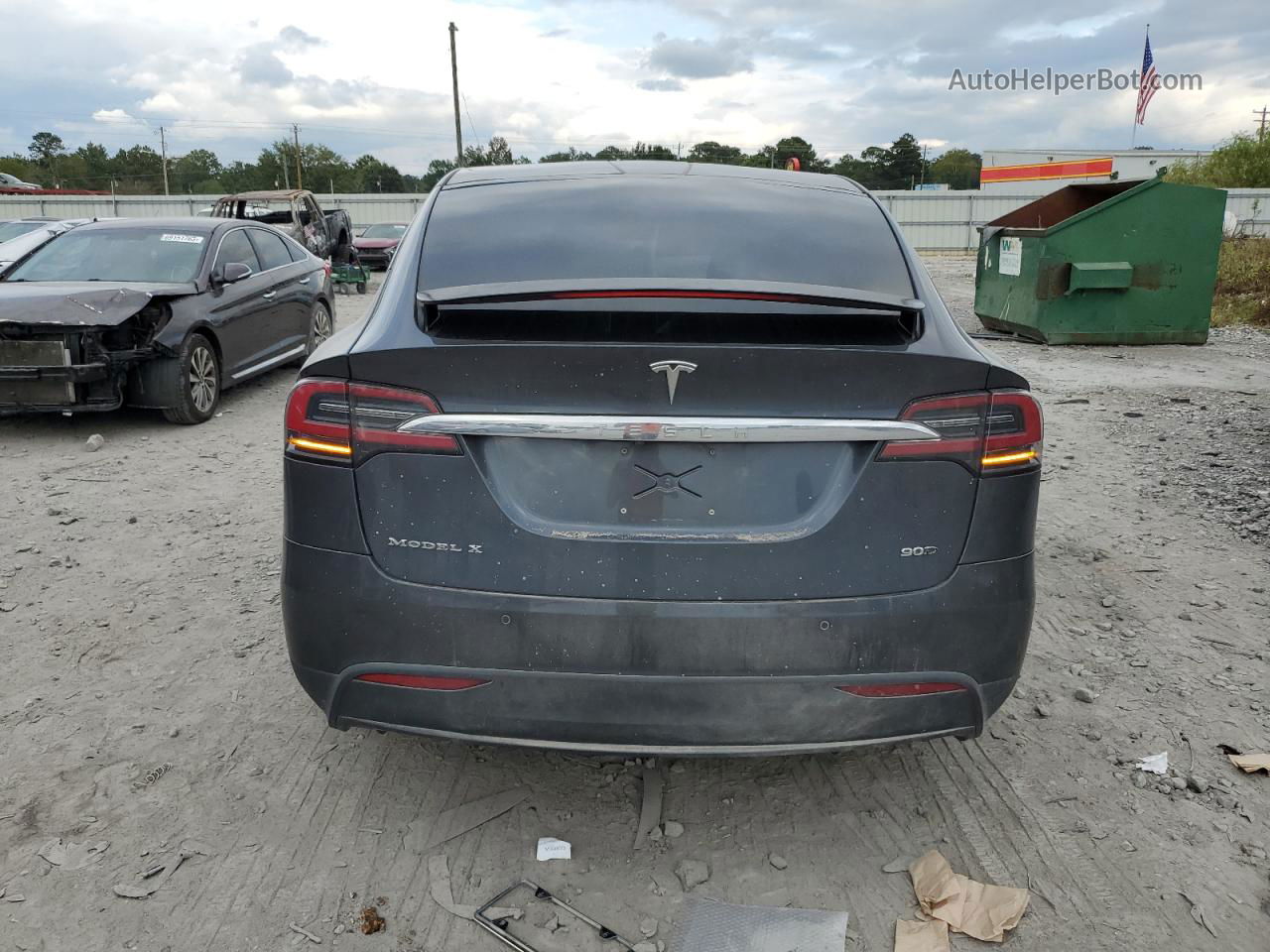 2016 Tesla Model X  Gray vin: 5YJXCBE26GF028246