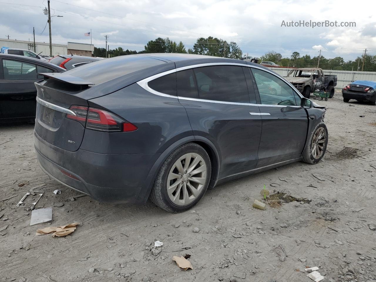 2016 Tesla Model X  Gray vin: 5YJXCBE26GF028246
