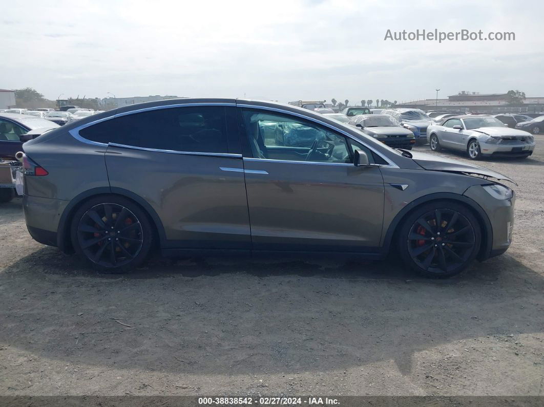 2016 Tesla Model X 60d/70d/75d/90d/p100d Brown vin: 5YJXCBE27GF024237