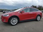 2020 Tesla Model X  Red vin: 5YJXCBE27LF218065