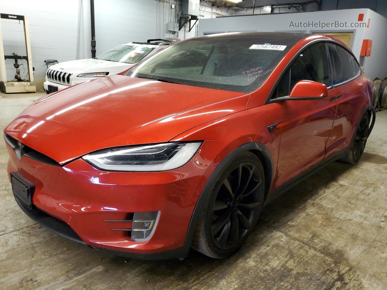 2016 Tesla Model X  Red vin: 5YJXCBE28GF004076