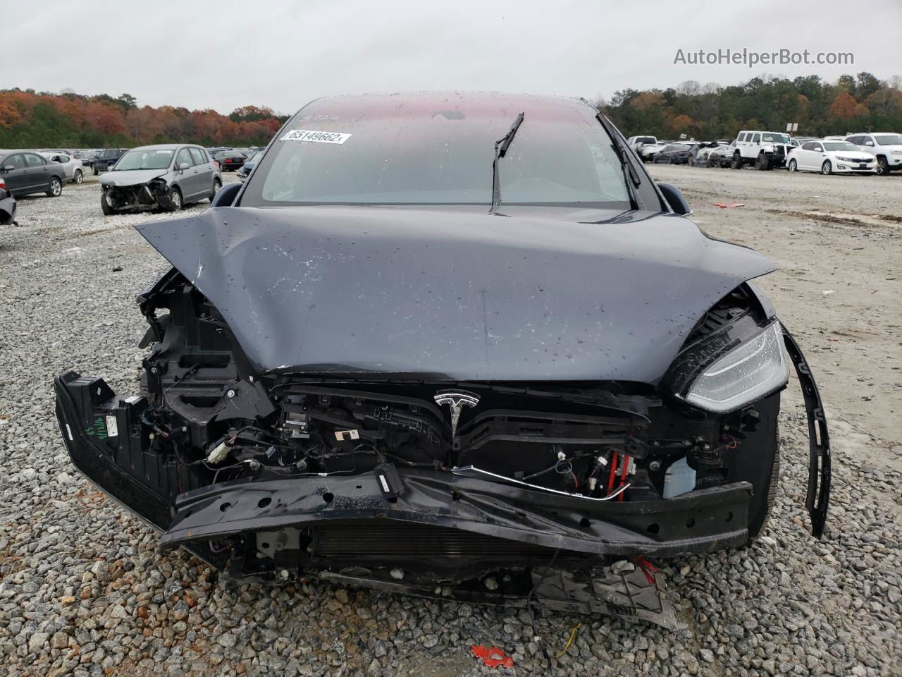 2016 Tesla Model X  Gray vin: 5YJXCBE28GF020262