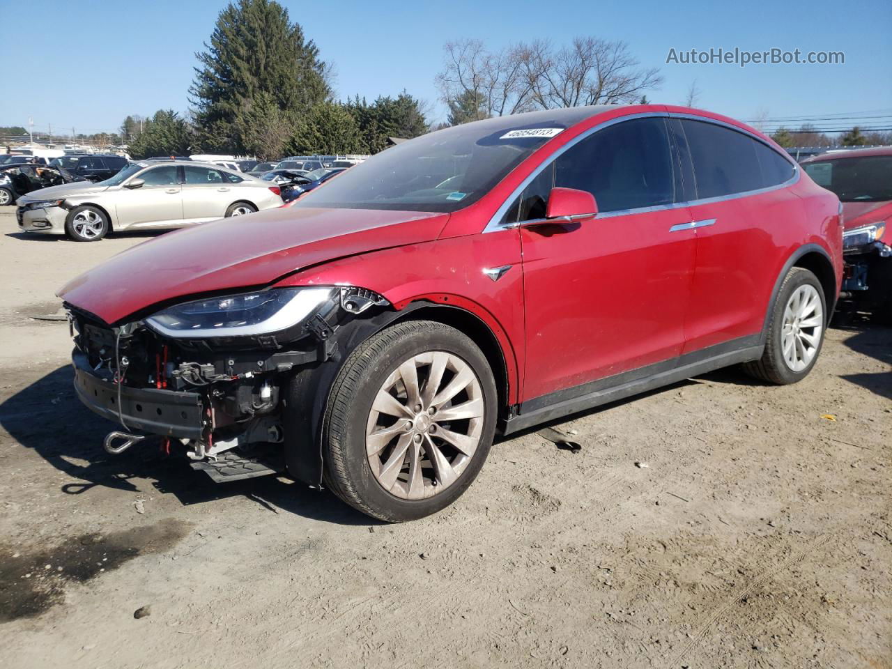 2018 Tesla Model X  Red vin: 5YJXCBE29JF088612