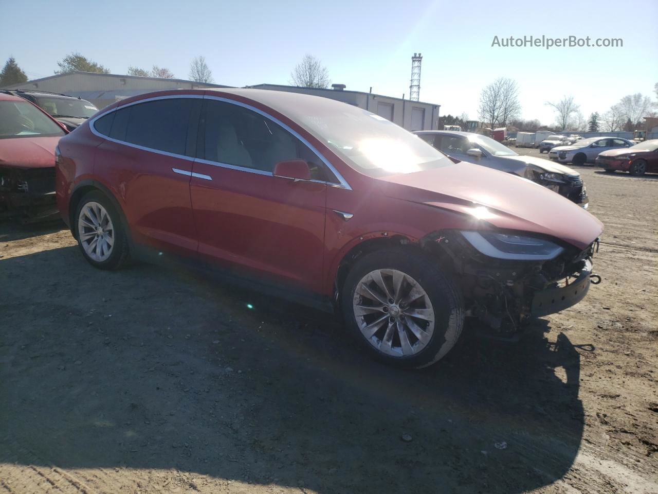 2018 Tesla Model X  Red vin: 5YJXCBE29JF088612