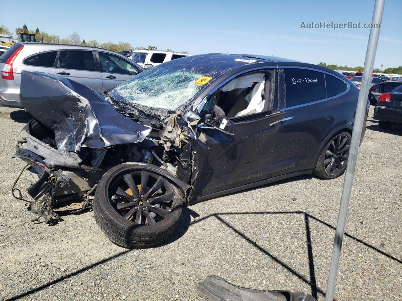 2018 Tesla Model X  Серый vin: 5YJXCBE29JF091008
