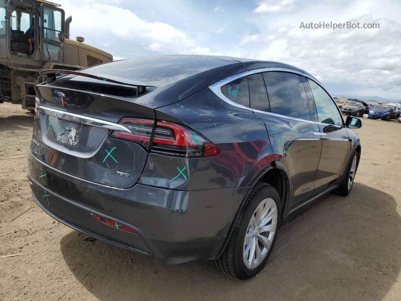 2018 Tesla Model X  Gray vin: 5YJXCBE29JF121656