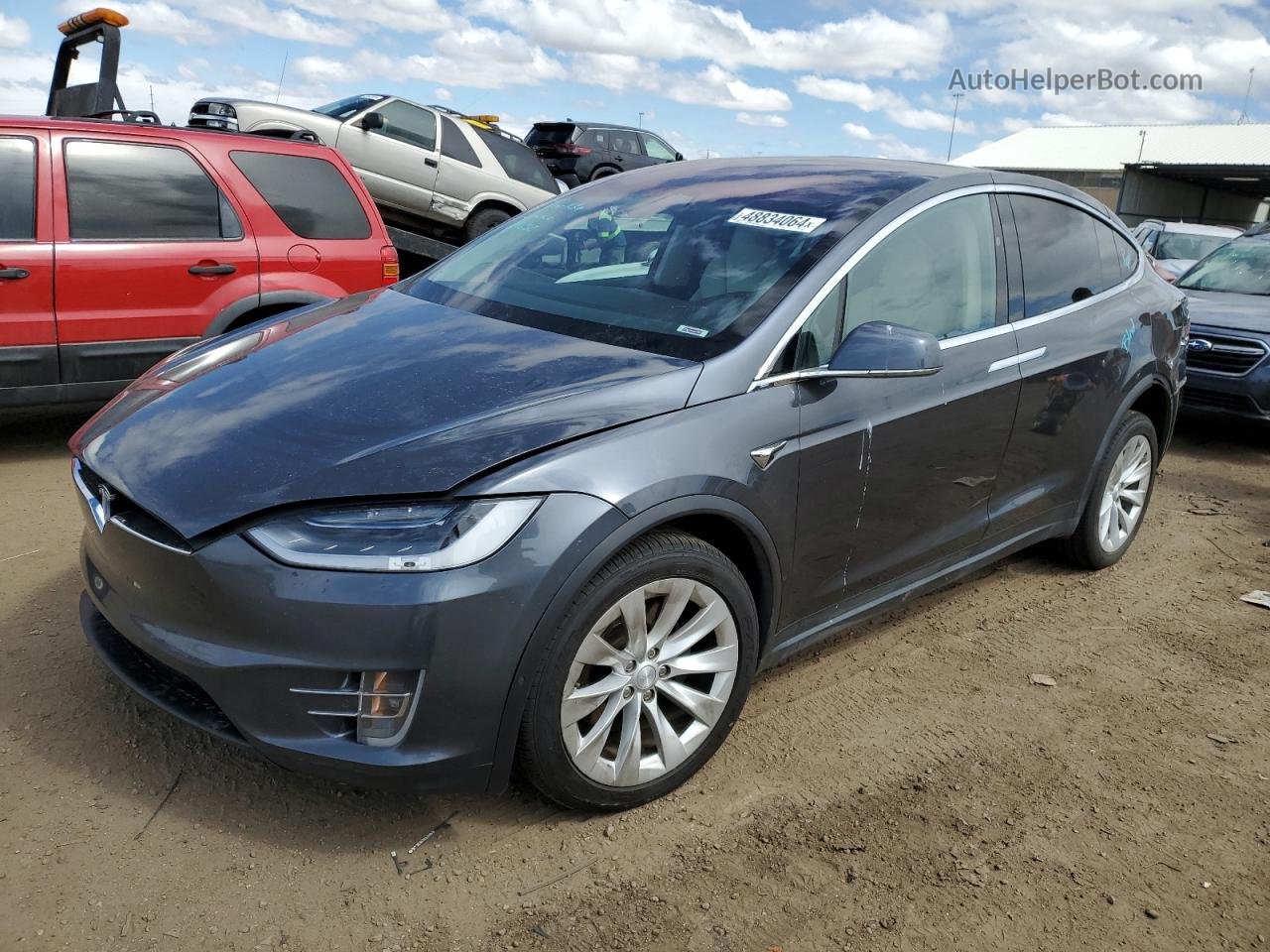 2018 Tesla Model X  Gray vin: 5YJXCBE29JF121656