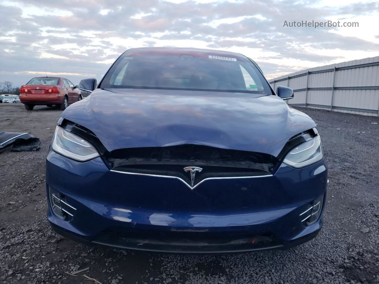 2019 Tesla Model X  Blue vin: 5YJXCBE29KF155534