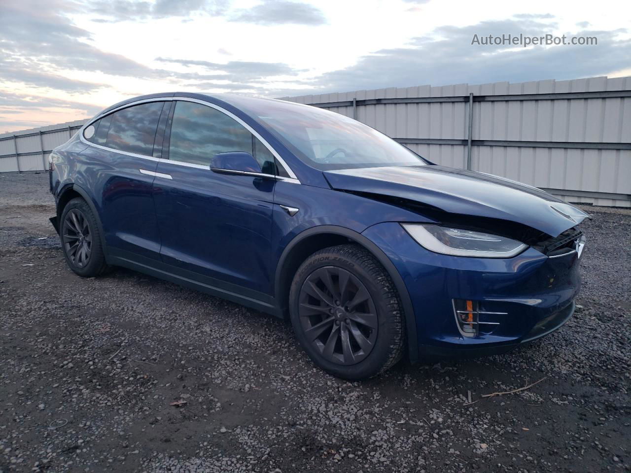 2019 Tesla Model X  Blue vin: 5YJXCBE29KF155534