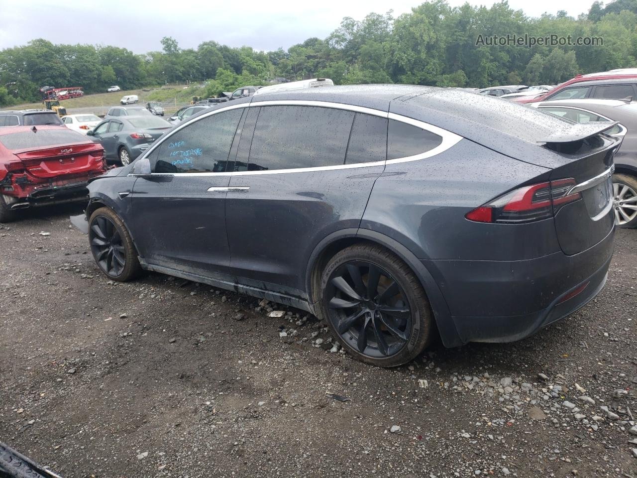 2019 Tesla Model X  Серый vin: 5YJXCBE29KF183821